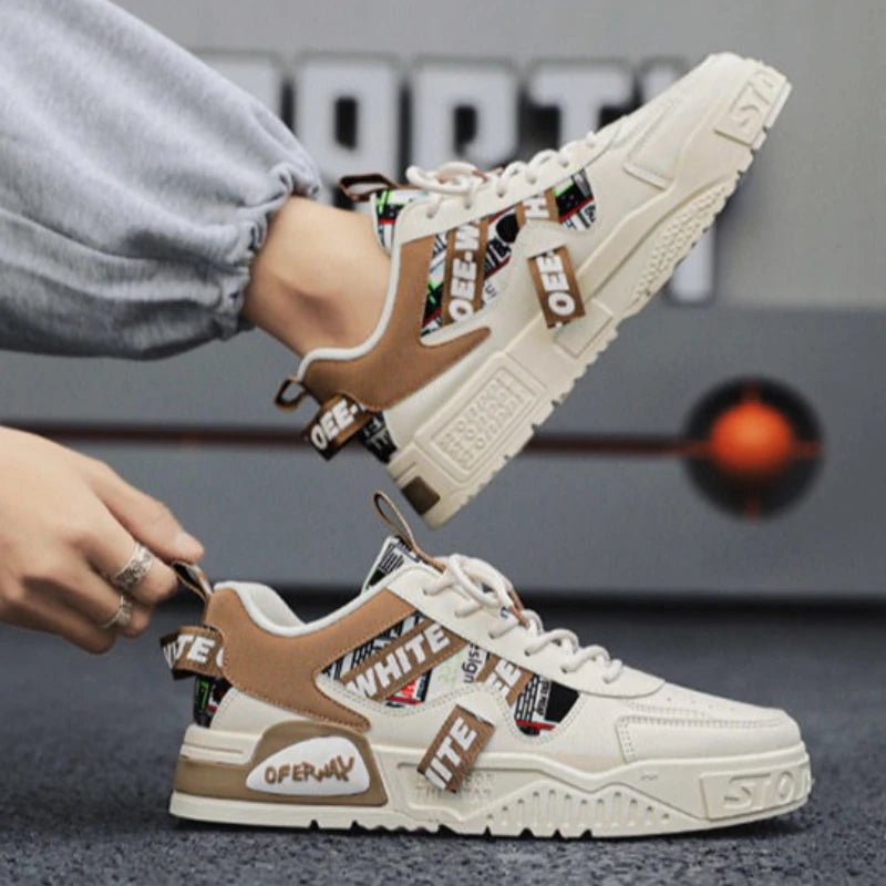 Casual Fashion Leather Sneakers New Skateboard Men Shoes Outdoor Running Sports Shoes Hiking Tennis Platform Luxury Footwear New - STAND OUT FLEXSARAH