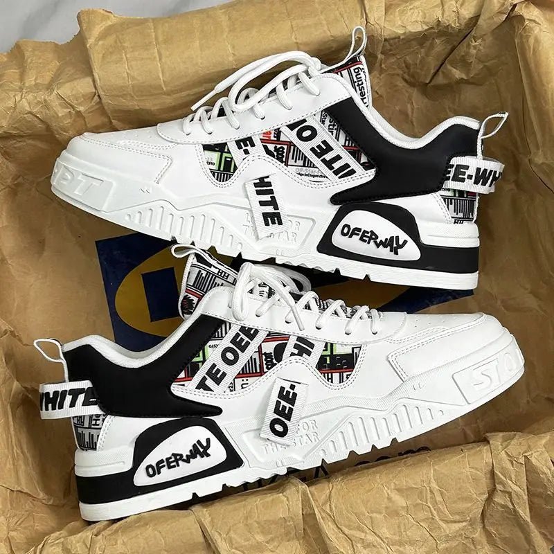 Casual Fashion Leather Sneakers New Skateboard Men Shoes Outdoor Running Sports Shoes Hiking Tennis Platform Luxury Footwear New - STAND OUT FLEXSARAH