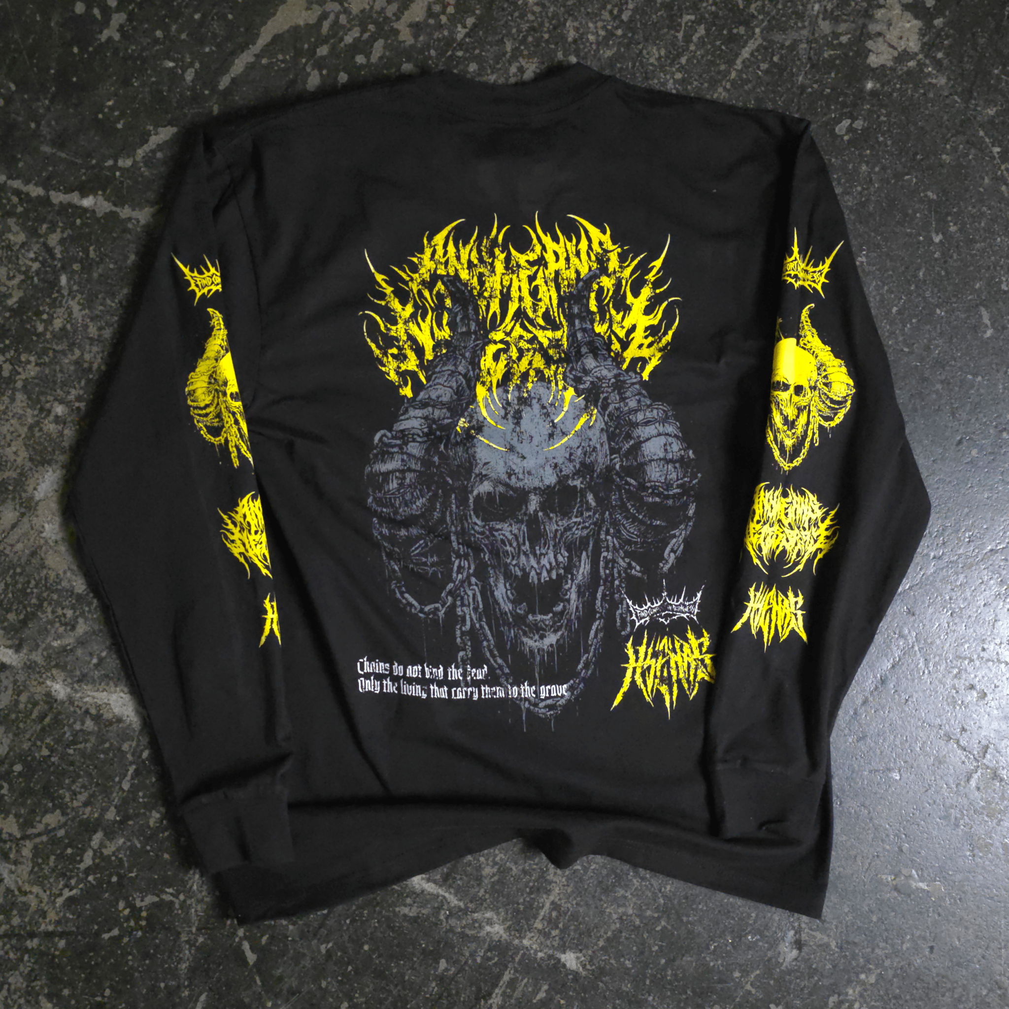 Chains Long Sleeve T-Shirt Black - STAND OUT FLEXSARAH