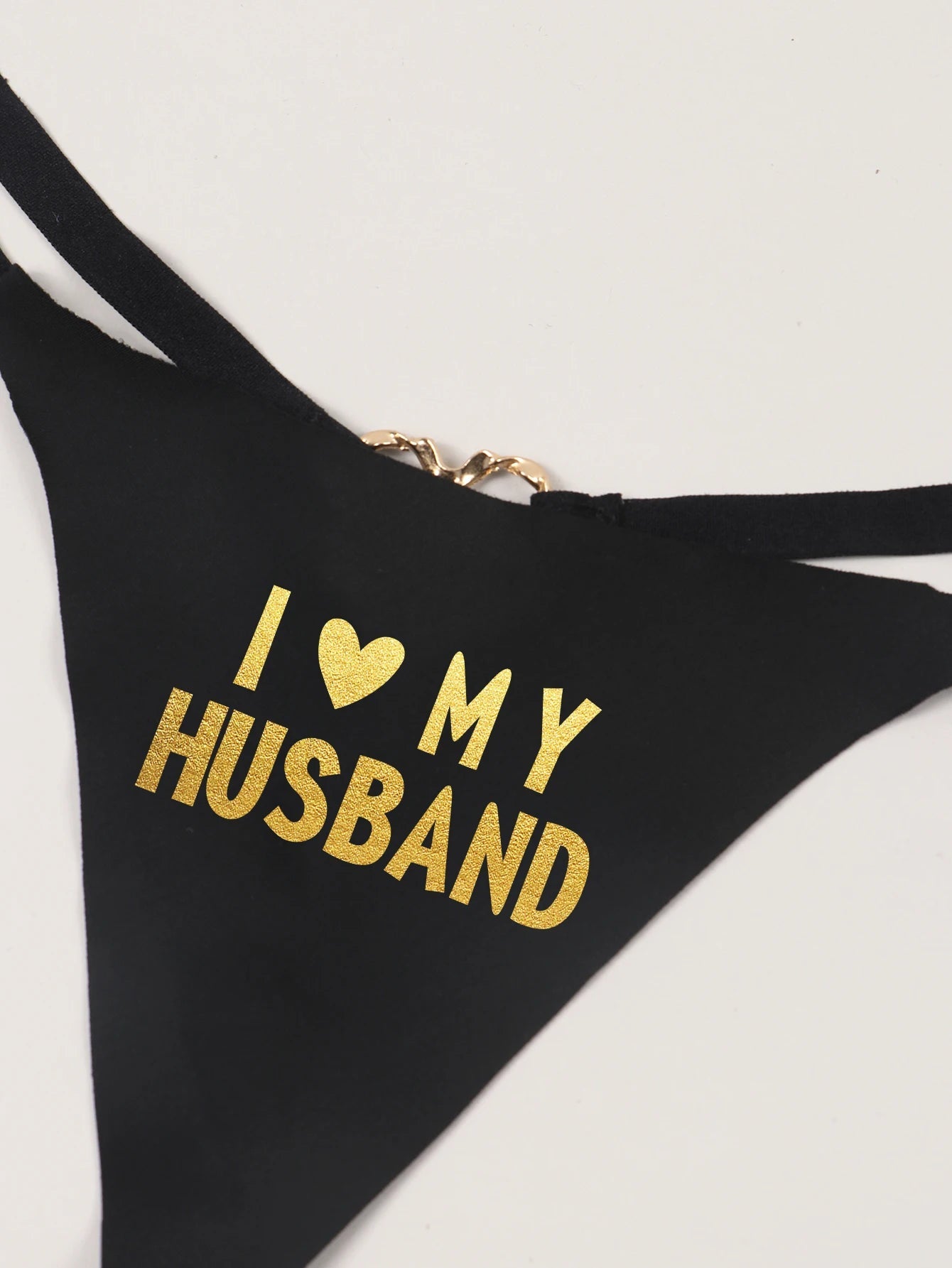 Cheeky Letter Printed G-String Underwear I Love My Husband Print Playful Seamless T-Back Bikini Thong Panties - STAND OUT FLEXSARAH