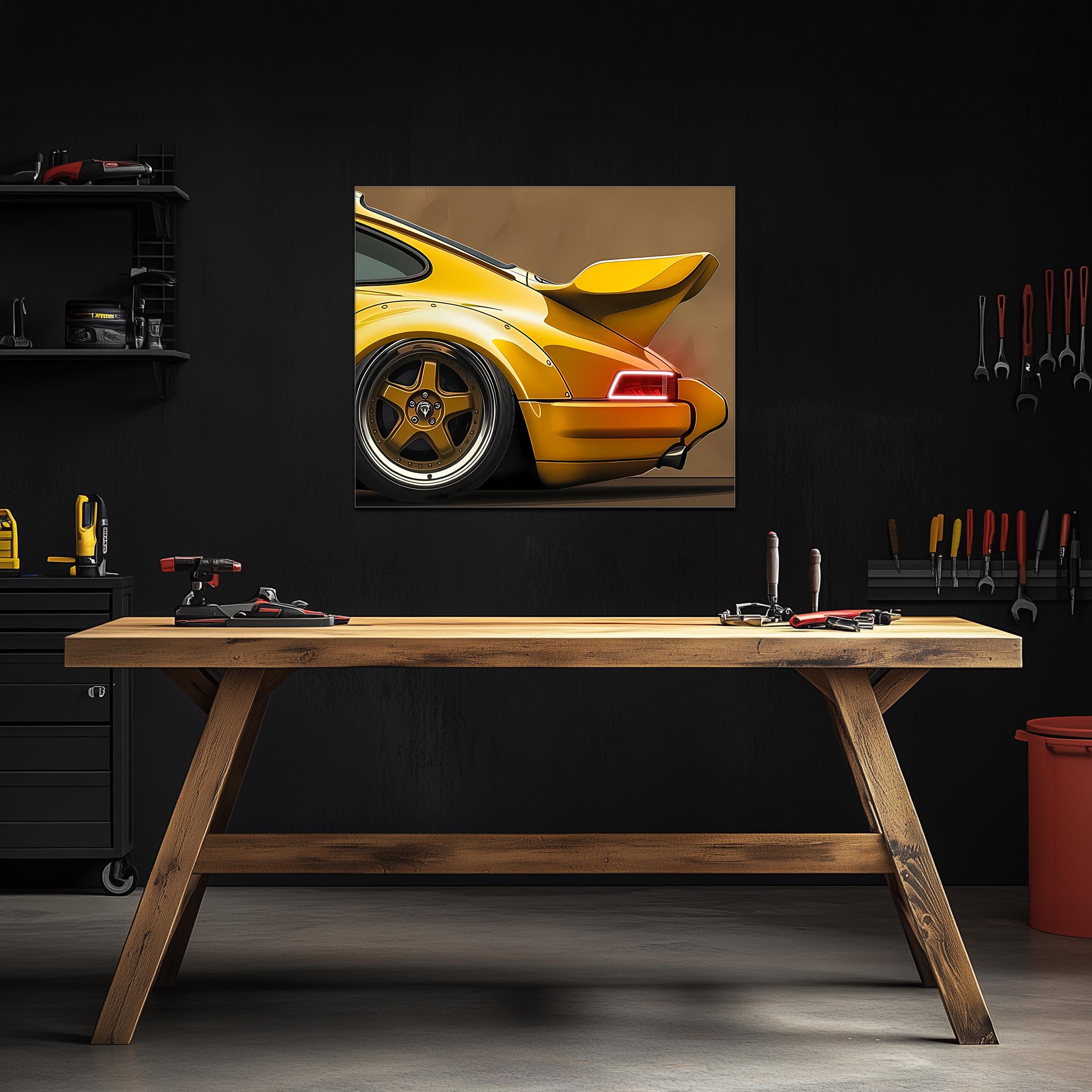 Classic Car Neon Wall Art - UV Printed LED Plexiglass Sign for Garage, Man Cave & Retro Car Fans - Adjustable Light and Free Shipping - STAND OUT FLEXSARAH
