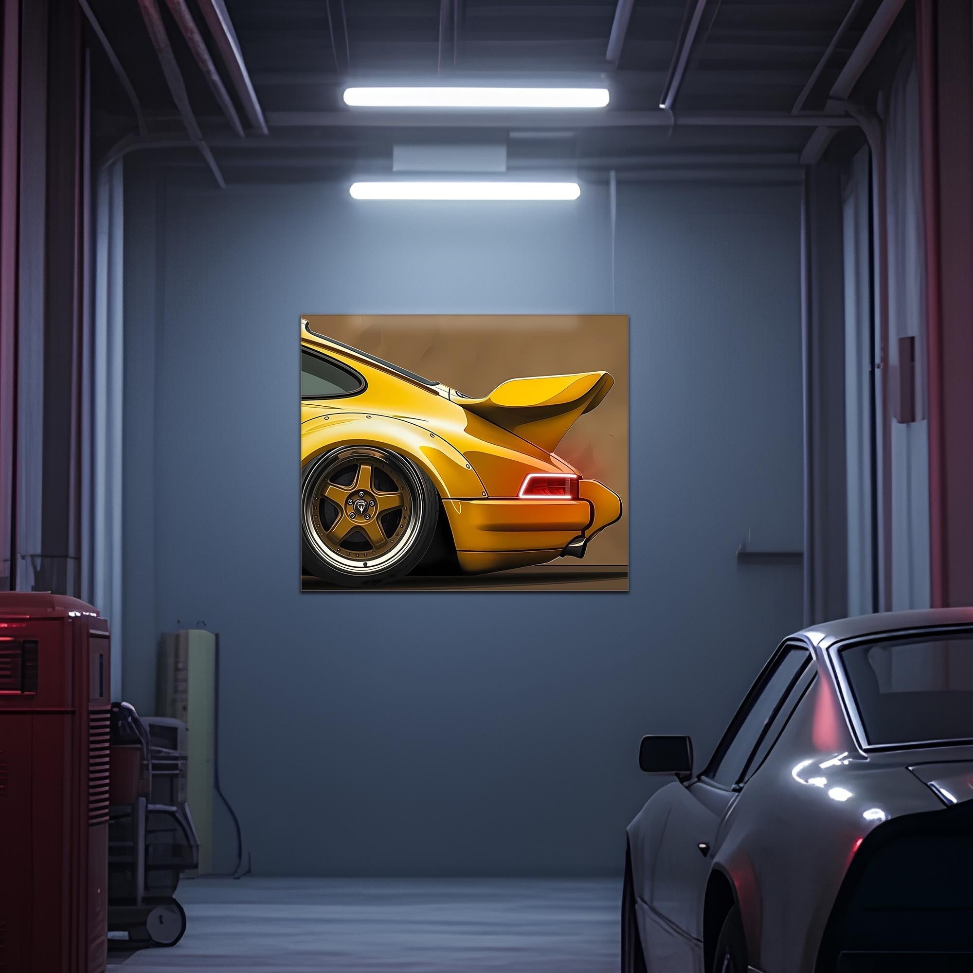 Classic Car Neon Wall Art - UV Printed LED Plexiglass Sign for Garage, Man Cave & Retro Car Fans - Adjustable Light and Free Shipping - STAND OUT FLEXSARAH