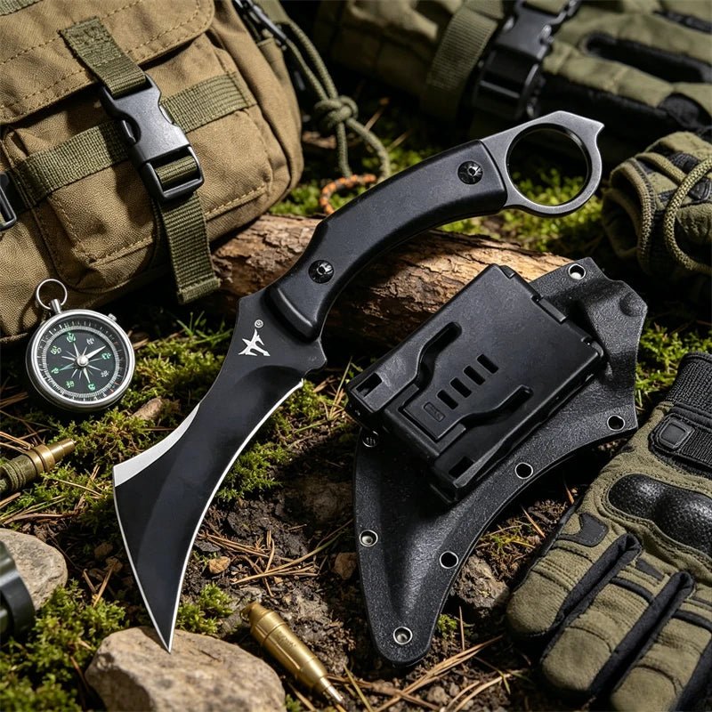 Claw Knife D2 Blade G10 Handles Paw Knife EDC Tools Camping Everyday Carry Portable Knives, Outooor Wilderness survival Knives - STAND OUT FLEXSARAH