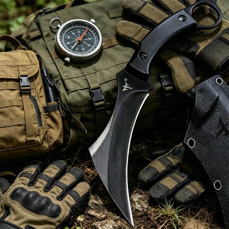 Claw Knife D2 Blade G10 Handles Paw Knife EDC Tools Camping Everyday Carry Portable Knives, Outooor Wilderness survival Knives - STAND OUT FLEXSARAH