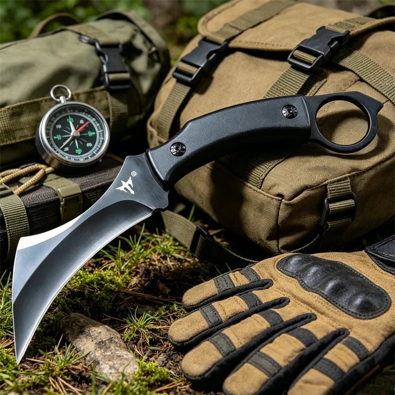 Claw Knife D2 Blade G10 Handles Paw Knife EDC Tools Camping Everyday Carry Portable Knives, Outooor Wilderness survival Knives - STAND OUT FLEXSARAH