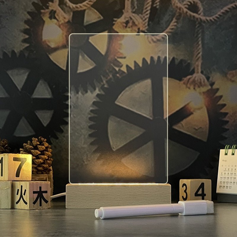 Creative Note Board Creative Led Night Light USB Message Board Holiday Light With Pen Gift For Children Girlfriend Decoration Night Lamp - STAND OUT FLEXSARAH