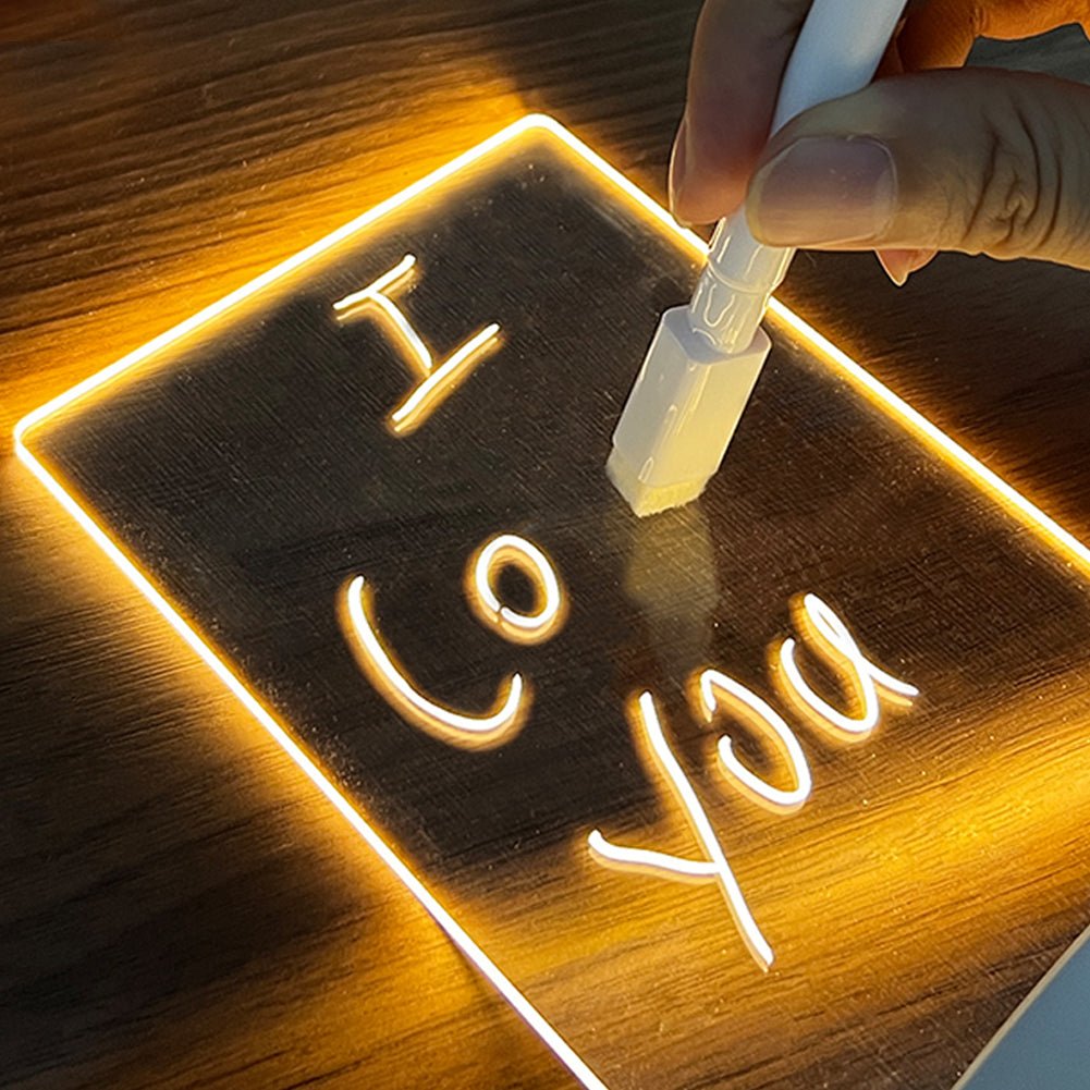 Creative Note Board Creative Led Night Light USB Message Board Holiday Light With Pen Gift For Children Girlfriend Decoration Night Lamp - STAND OUT FLEXSARAH