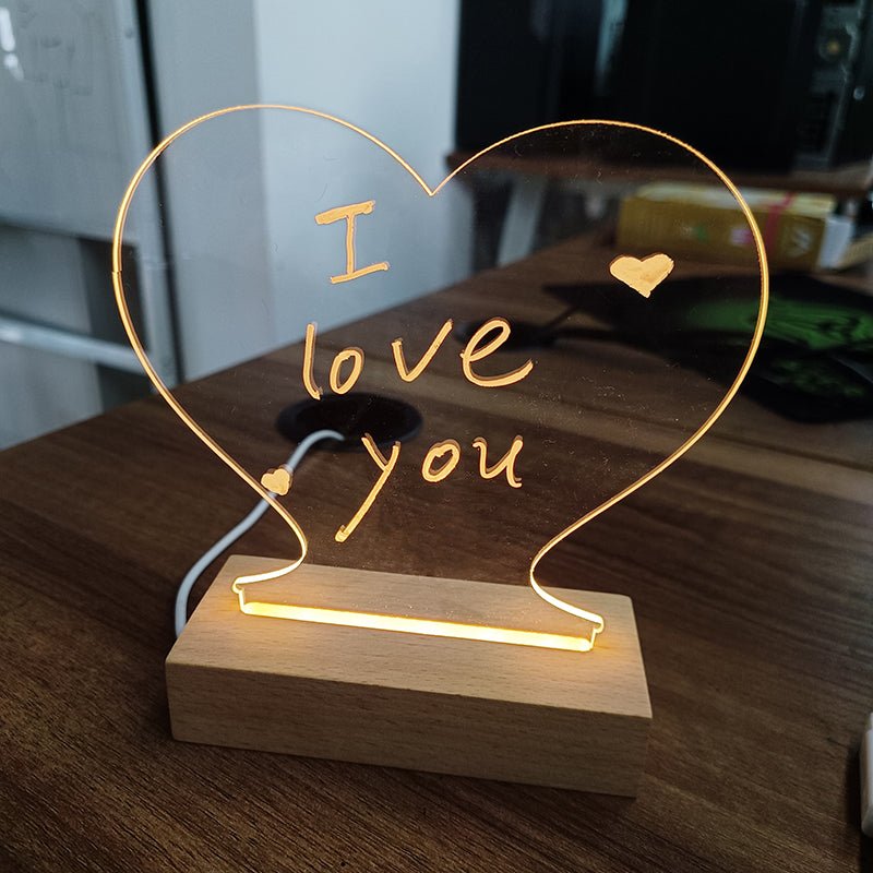 Creative Note Board Creative Led Night Light USB Message Board Holiday Light With Pen Gift For Children Girlfriend Decoration Night Lamp - STAND OUT FLEXSARAH