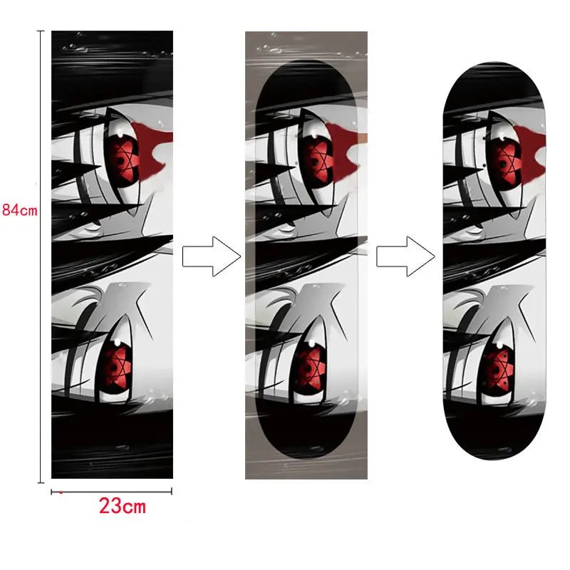 Customized DIY Skateboard Double Rocker Sandpaper Longboard Dance Board Professional Electric Car Waterproof Air Hole Skateboar - STAND OUT FLEXSARAH