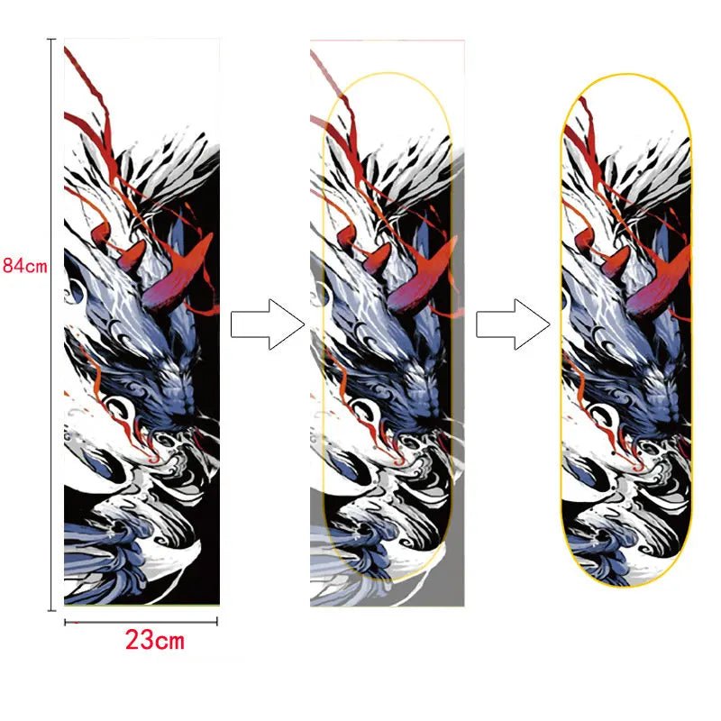 Customized DIY Skateboard Double Rocker Sandpaper Longboard Dance Board Professional Electric Car Waterproof Air Hole Skateboar - STAND OUT FLEXSARAH