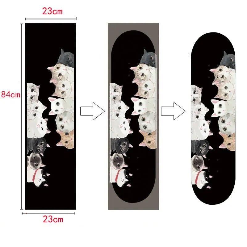 Customized DIY Skateboard Double Rocker Sandpaper Longboard Dance Board Professional Electric Car Waterproof Air Hole Skateboar - STAND OUT FLEXSARAH