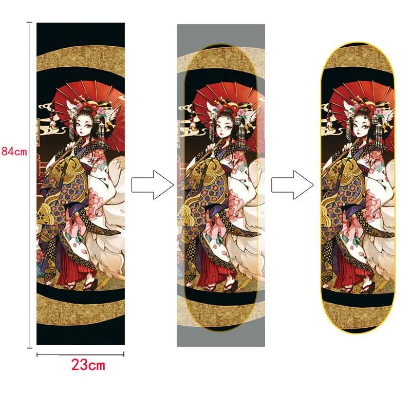 Customized DIY Skateboard Double Rocker Sandpaper Longboard Dance Board Professional Electric Car Waterproof Air Hole Skateboar - STAND OUT FLEXSARAH
