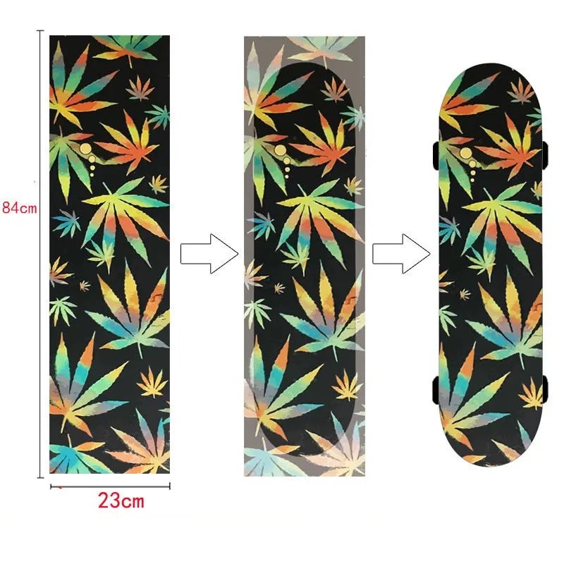Customized DIY Skateboard Double Rocker Sandpaper Longboard Dance Board Professional Electric Car Waterproof Air Hole Skateboar - STAND OUT FLEXSARAH