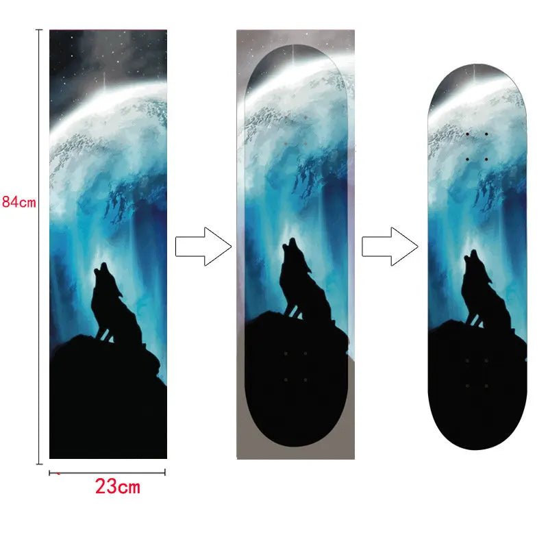 Customized DIY Skateboard Double Rocker Sandpaper Longboard Dance Board Professional Electric Car Waterproof Air Hole Skateboar - STAND OUT FLEXSARAH