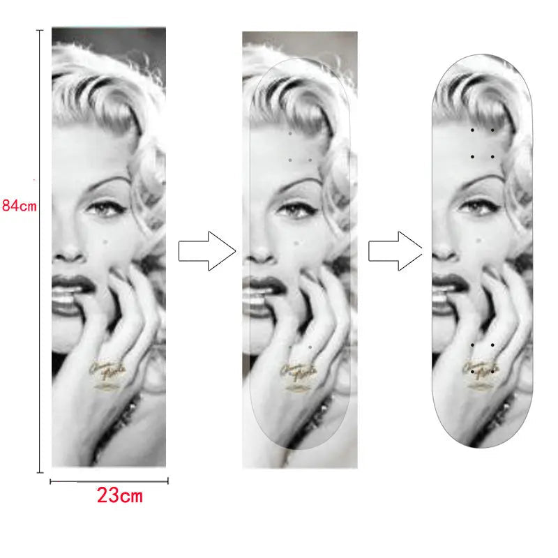 Customized DIY Skateboard Double Rocker Sandpaper Longboard Dance Board Professional Electric Car Waterproof Air Hole Skateboar - STAND OUT FLEXSARAH