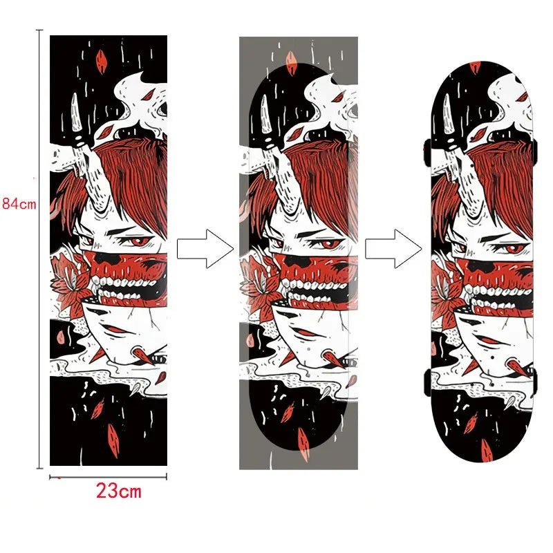 Customized DIY Skateboard Double Rocker Sandpaper Longboard Dance Board Professional Electric Car Waterproof Air Hole Skateboar - STAND OUT FLEXSARAH