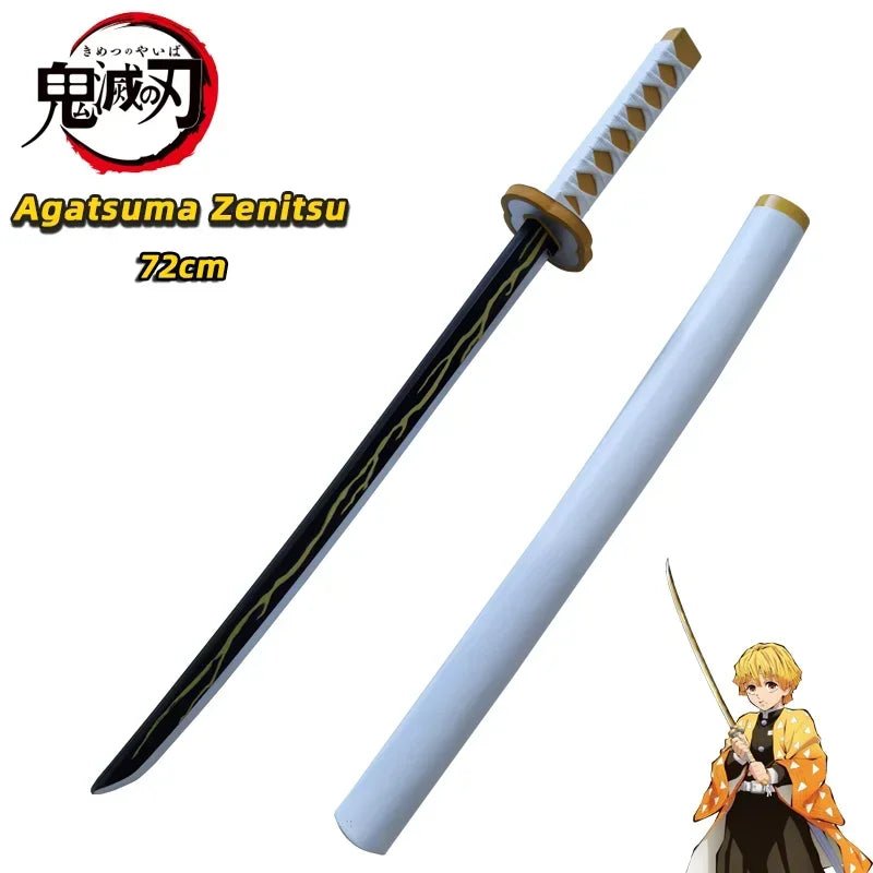 Demon Slayer Katana Original Assembled Anime Sword Cosplay Props Orange Tomioka Giyuu Kamado Tanjirou Swords 72cm - STAND OUT FLEXSARAH