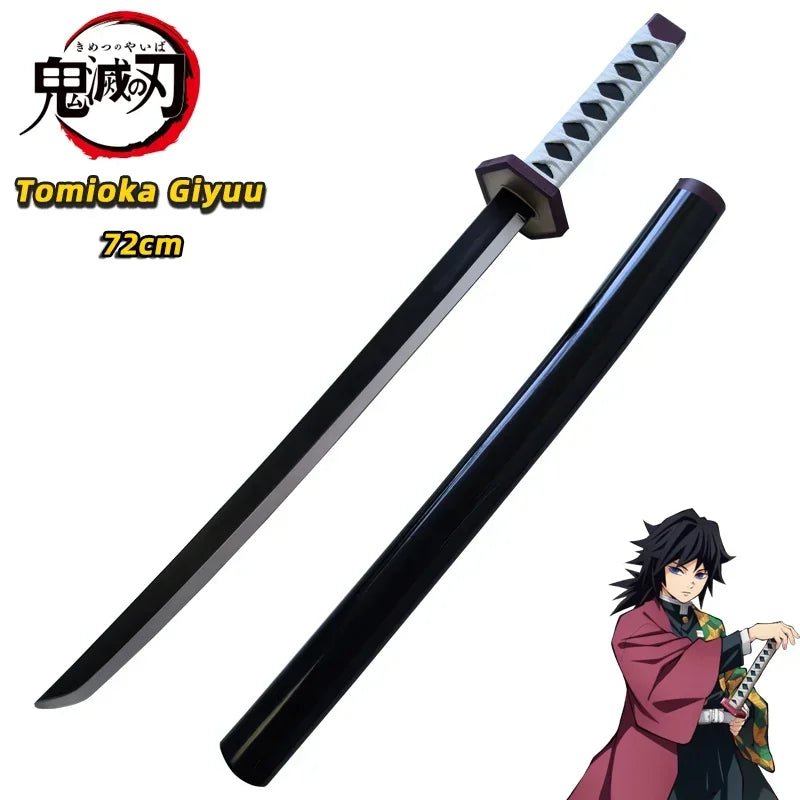 Demon Slayer Katana Original Assembled Anime Sword Cosplay Props Orange Tomioka Giyuu Kamado Tanjirou Swords 72cm - STAND OUT FLEXSARAH