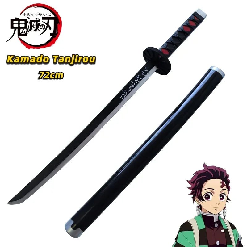 Demon Slayer Katana Original Assembled Anime Sword Cosplay Props Orange Tomioka Giyuu Kamado Tanjirou Swords 72cm - STAND OUT FLEXSARAH