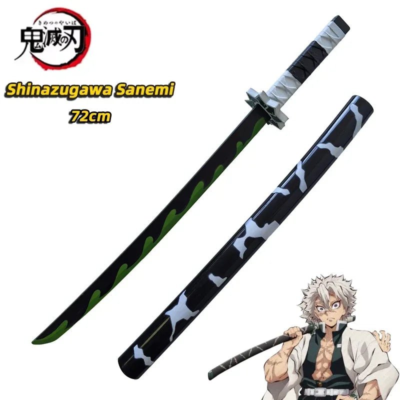 Demon Slayer Katana Original Assembled Anime Sword Cosplay Props Orange Tomioka Giyuu Kamado Tanjirou Swords 72cm - STAND OUT FLEXSARAH