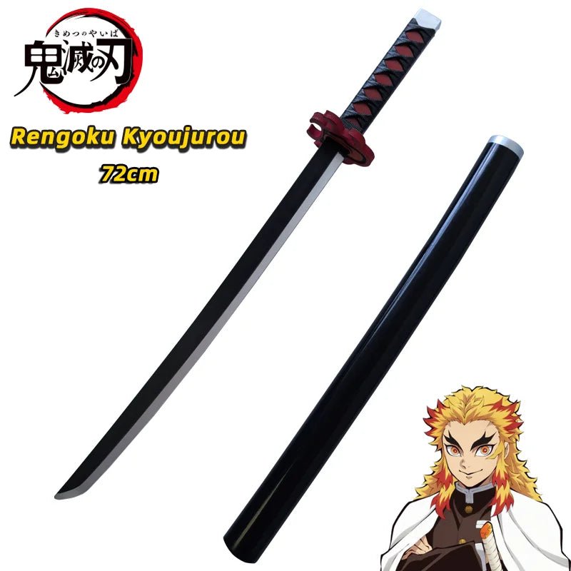 Demon Slayer Katana Original Assembled Anime Sword Cosplay Props Orange Tomioka Giyuu Kamado Tanjirou Swords 72cm - STAND OUT FLEXSARAH