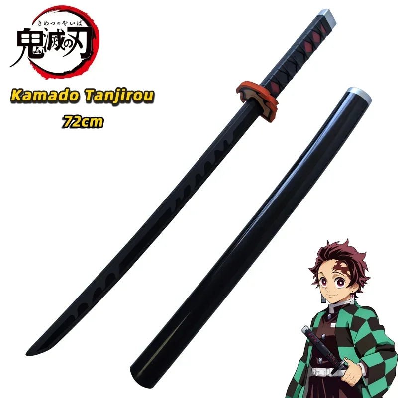 Demon Slayer Katana Original Assembled Anime Sword Cosplay Props Orange Tomioka Giyuu Kamado Tanjirou Swords 72cm - STAND OUT FLEXSARAH