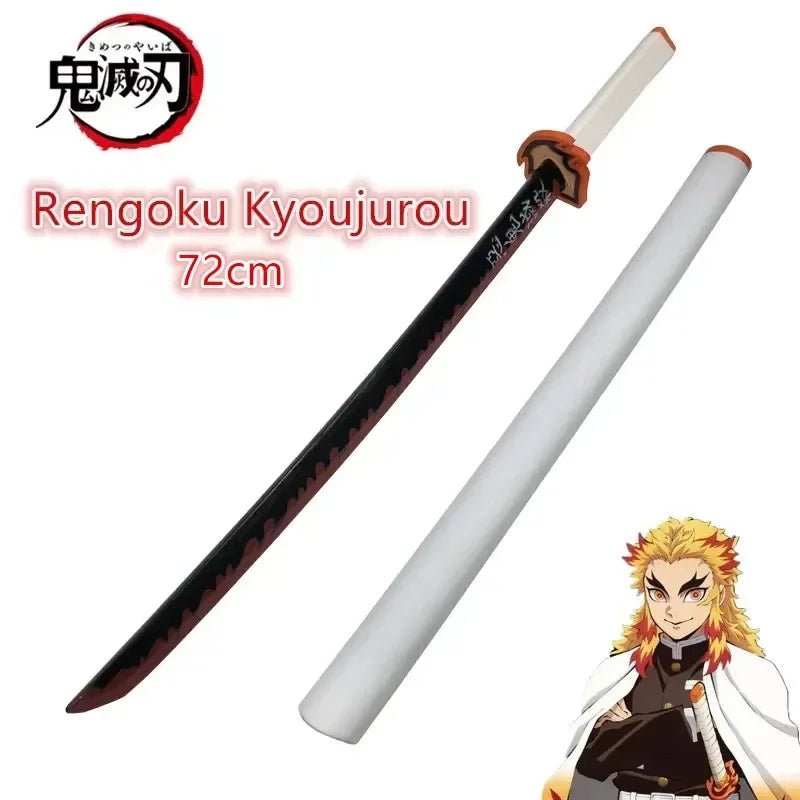 Demon Slayer Katana Original Assembled Anime Sword Cosplay Props Orange Tomioka Giyuu Kamado Tanjirou Swords 72cm - STAND OUT FLEXSARAH