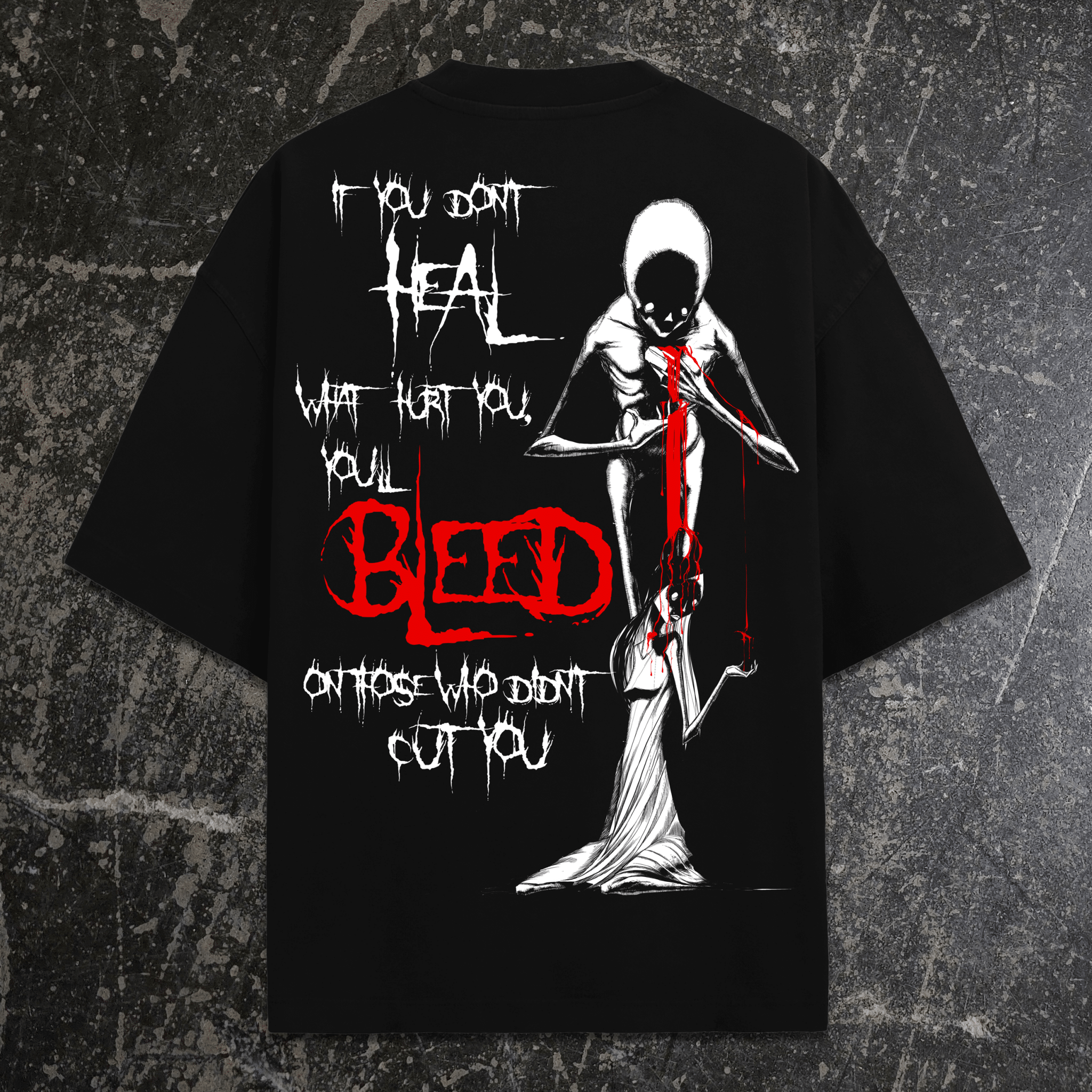 Don't Heal T-Shirt Black - STAND OUT FLEXSARAH