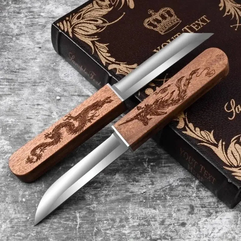 Dragon and Phoenix double knife, kitchen knife, sharp, high hardness, portable chef knife KR9195 - STAND OUT FLEXSARAH