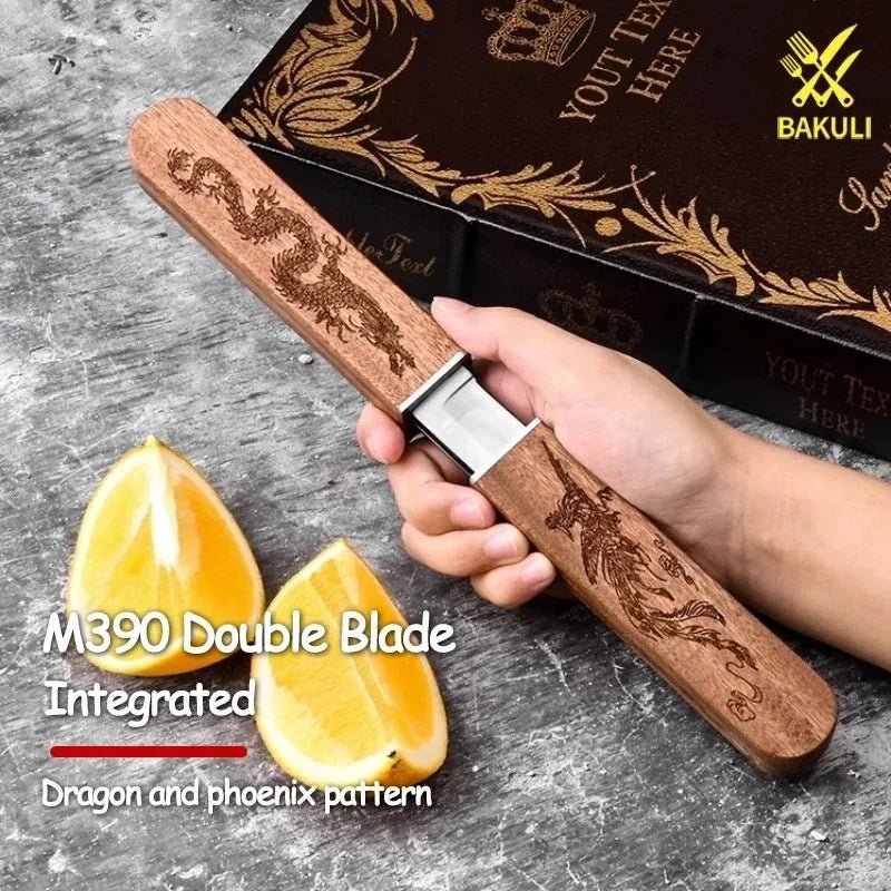Dragon and Phoenix double knife, kitchen knife, sharp, high hardness, portable chef knife KR9195 - STAND OUT FLEXSARAH