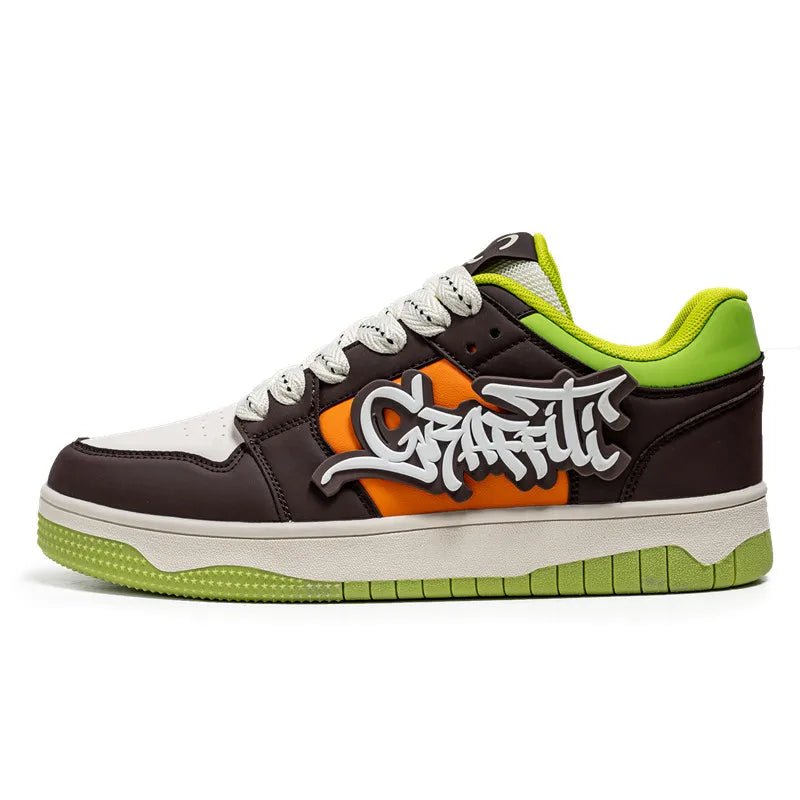 Fashion Blue Designer Skateboard Shoes Men Streetwear Hip hop Sneakers Men Luxury Platform Skateboard Sneakers Men basket homme - STAND OUT FLEXSARAH