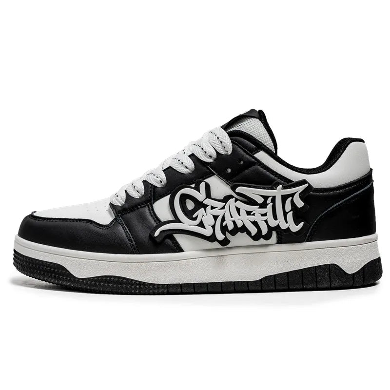 Fashion Blue Designer Skateboard Shoes Men Streetwear Hip hop Sneakers Men Luxury Platform Skateboard Sneakers Men basket homme - STAND OUT FLEXSARAH