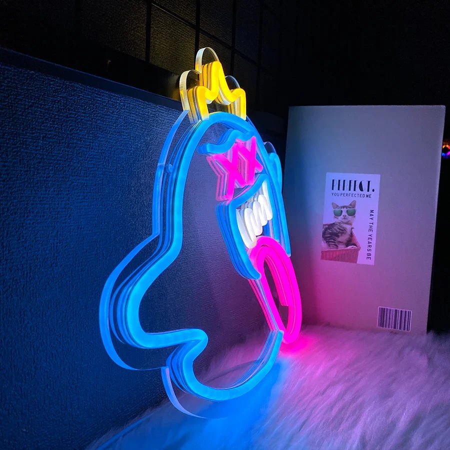 Ghost Led Neon Sign, Retro Arcade Wall Aesthetic Operation Light, Usb Powered, Used For Bar, Club, Game Room, Family Party Decor - STAND OUT FLEXSARAH