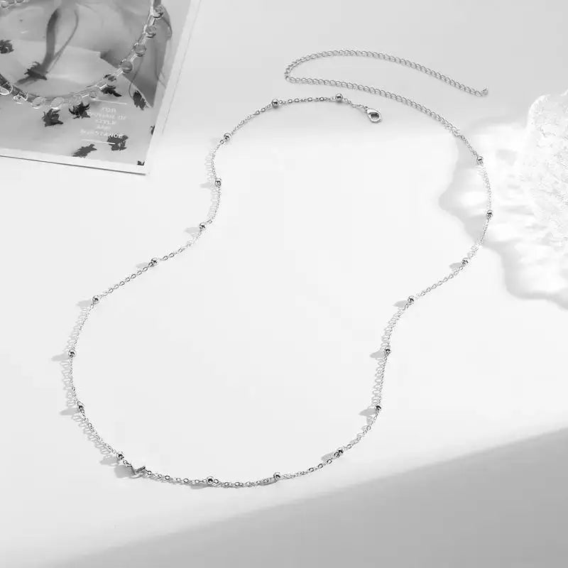 Girls Simple Heart Beaded Belly Chains For Women Fashion Metal Beach Bikini Waist Chains Body Jewelry Accessories - STAND OUT FLEXSARAH