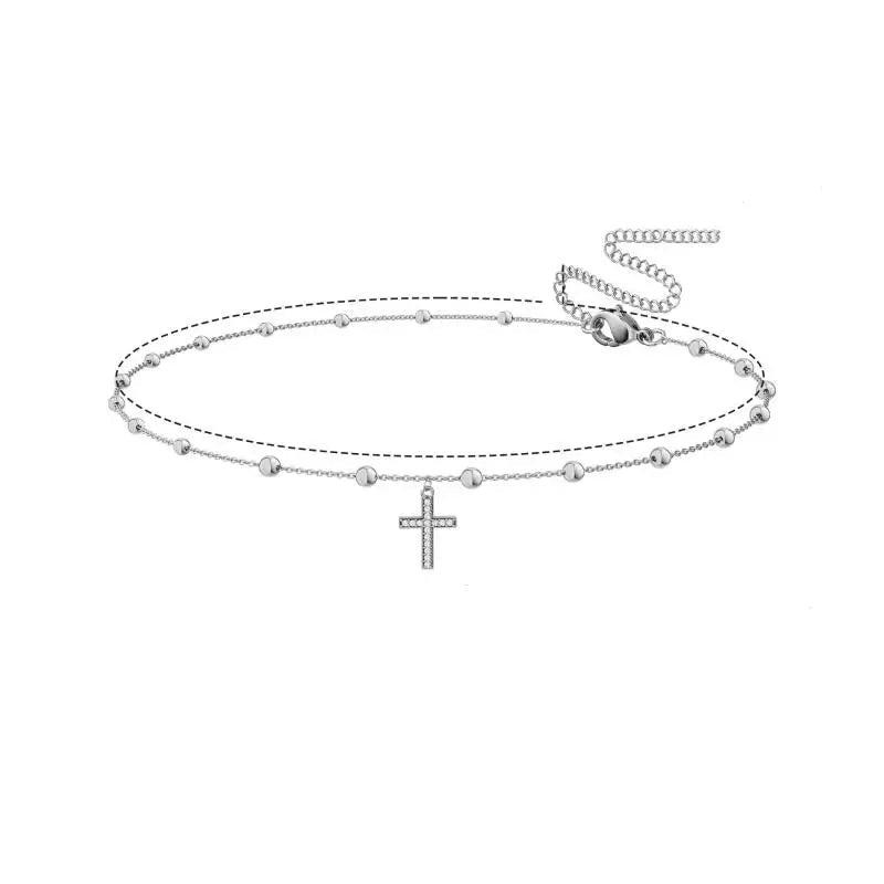 Girls Simple Heart Beaded Belly Chains For Women Fashion Metal Beach Bikini Waist Chains Body Jewelry Accessories - STAND OUT FLEXSARAH