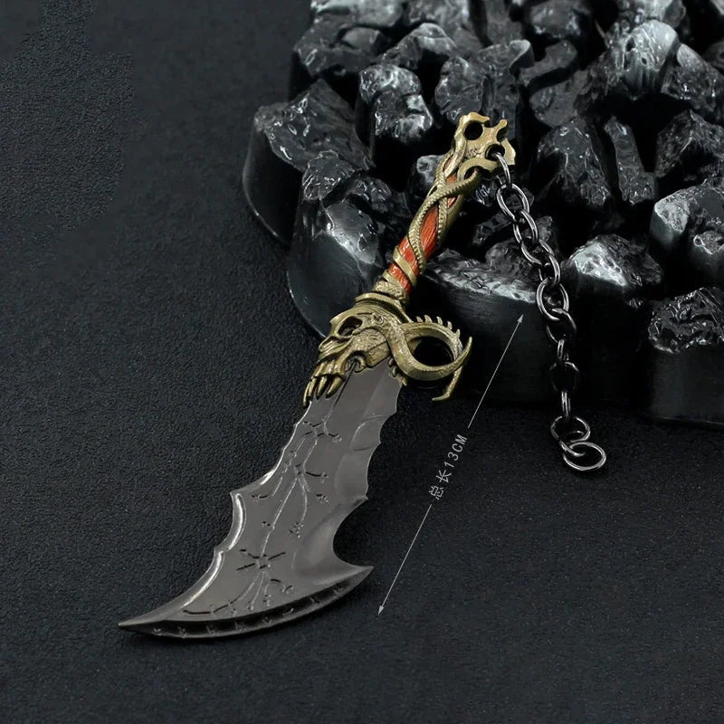 God of War Leviathan Ax Kratos Blades of Chaos Metal cool Model Ghost of Spart Toy Katana Weapons Samurai Sword collections - STAND OUT FLEXSARAH