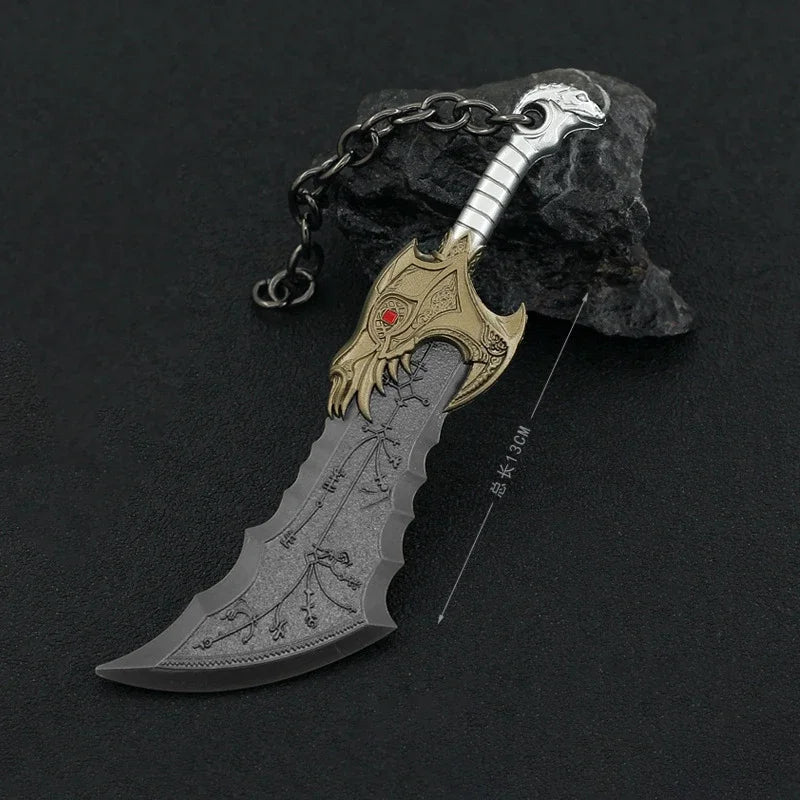 God of War Leviathan Ax Kratos Blades of Chaos Metal cool Model Ghost of Spart Toy Katana Weapons Samurai Sword collections - STAND OUT FLEXSARAH
