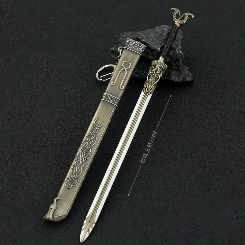 God of War Leviathan Ax Kratos Blades of Chaos Metal cool Model Ghost of Spart Toy Katana Weapons Samurai Sword collections - STAND OUT FLEXSARAH