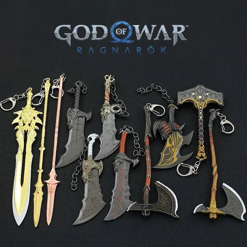 God of War Leviathan Ax Kratos Blades of Chaos Metal cool Model Ghost of Spart Toy Katana Weapons Samurai Sword collections - STAND OUT FLEXSARAH