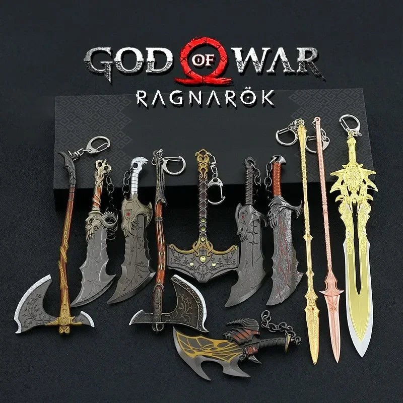 God of War Leviathan Ax Kratos Blades of Chaos Metal cool Model Ghost of Spart Toy Katana Weapons Samurai Sword collections - STAND OUT FLEXSARAH