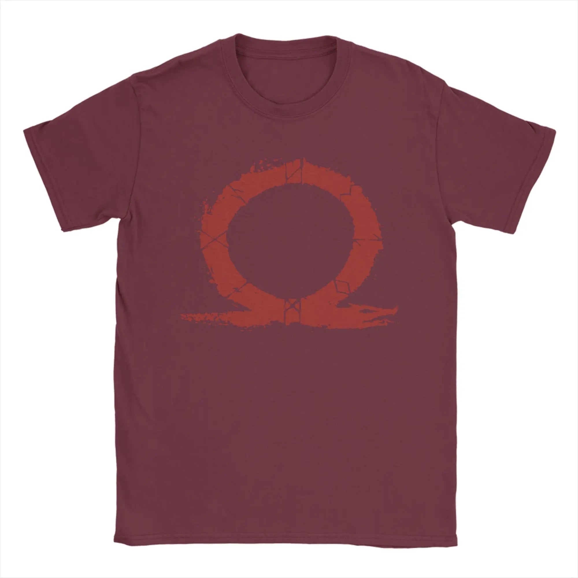 God of War Runes T-Shirt for Men Awesome 100% Cotton Tees O Neck Short Sleeve T Shirts New Arrival Clothing - STAND OUT FLEXSARAH