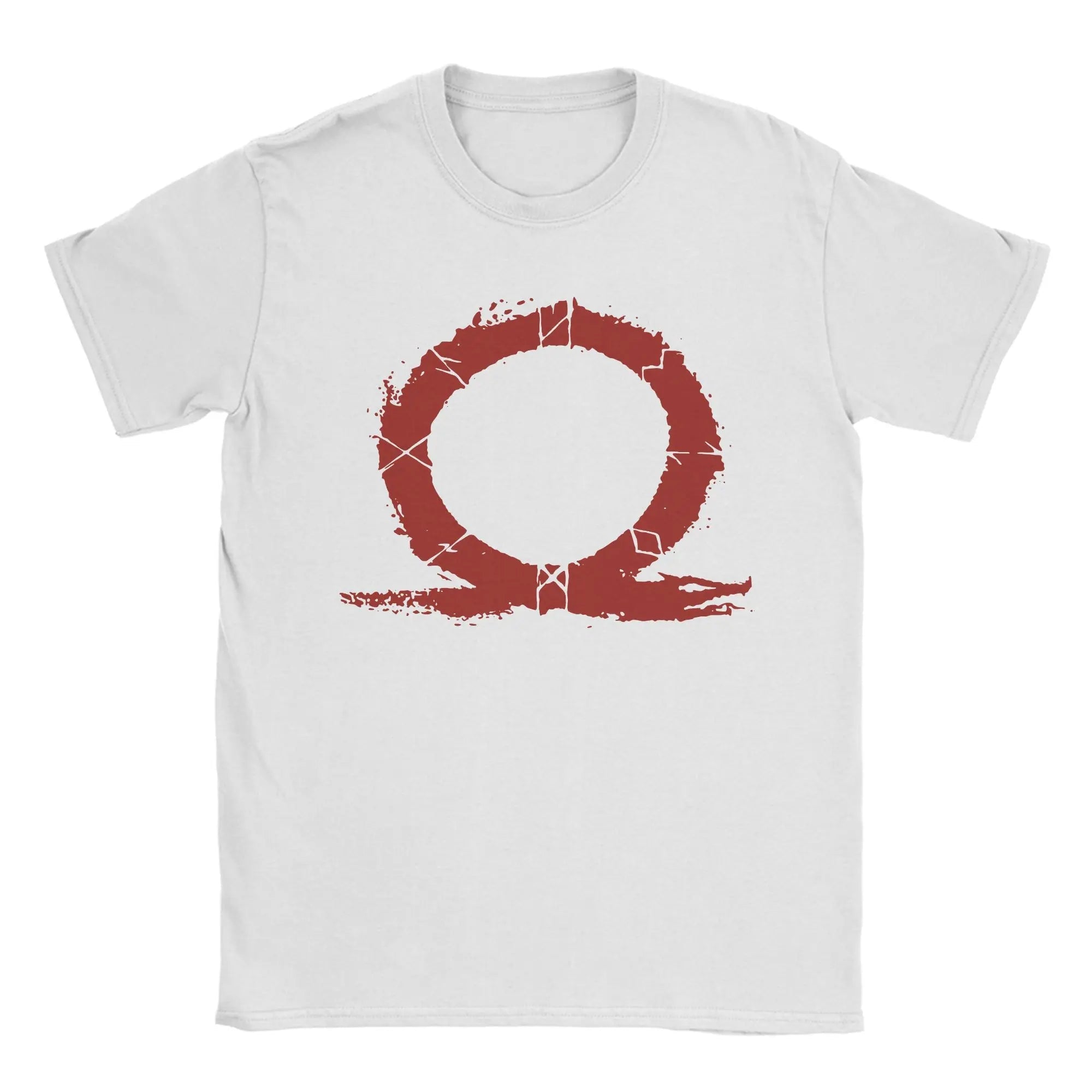 God of War Runes T-Shirt for Men Awesome 100% Cotton Tees O Neck Short Sleeve T Shirts New Arrival Clothing - STAND OUT FLEXSARAH