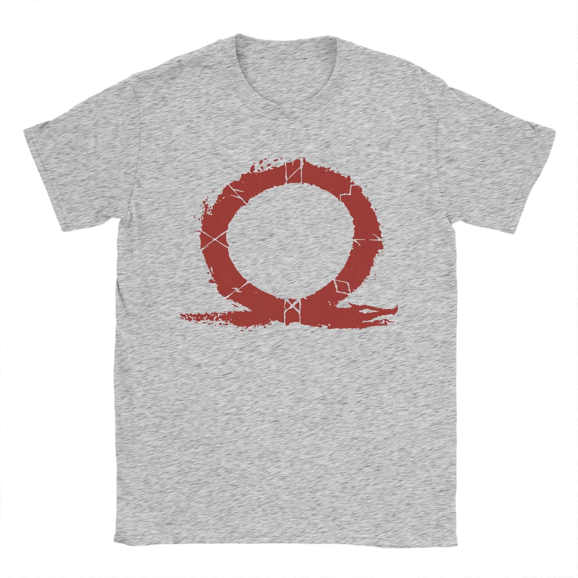 God of War Runes T-Shirt for Men Awesome 100% Cotton Tees O Neck Short Sleeve T Shirts New Arrival Clothing - STAND OUT FLEXSARAH