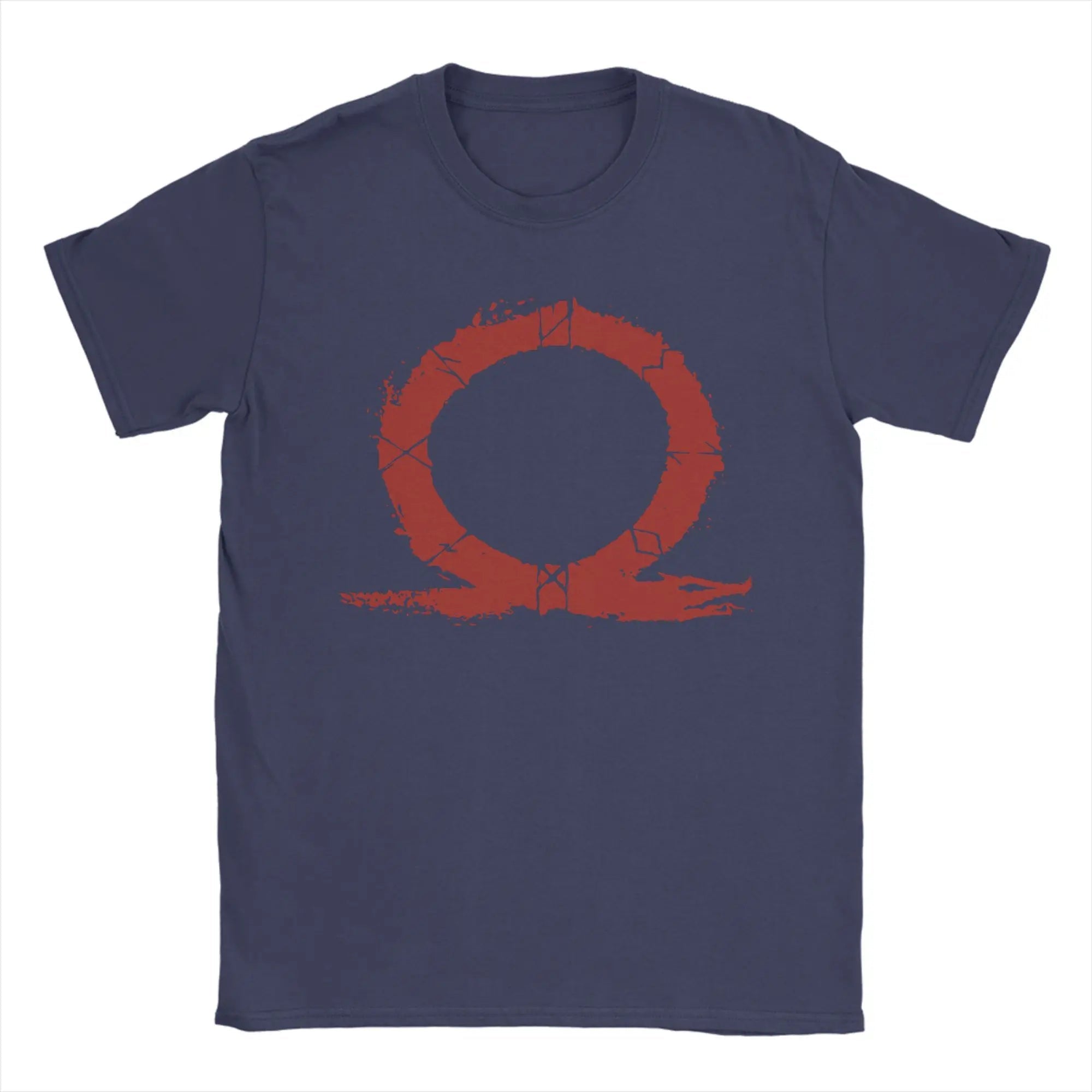 God of War Runes T-Shirt for Men Awesome 100% Cotton Tees O Neck Short Sleeve T Shirts New Arrival Clothing - STAND OUT FLEXSARAH