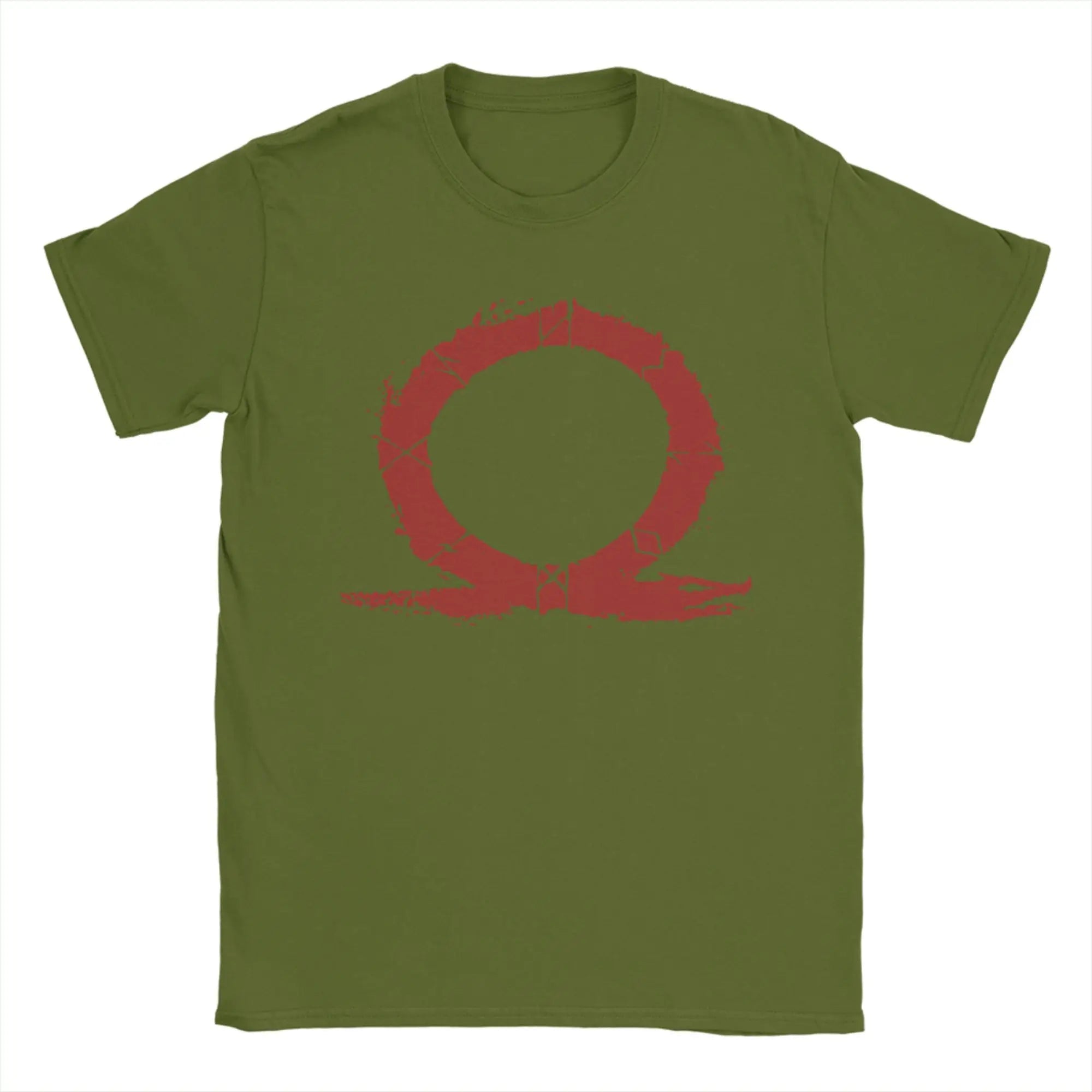 God of War Runes T-Shirt for Men Awesome 100% Cotton Tees O Neck Short Sleeve T Shirts New Arrival Clothing - STAND OUT FLEXSARAH