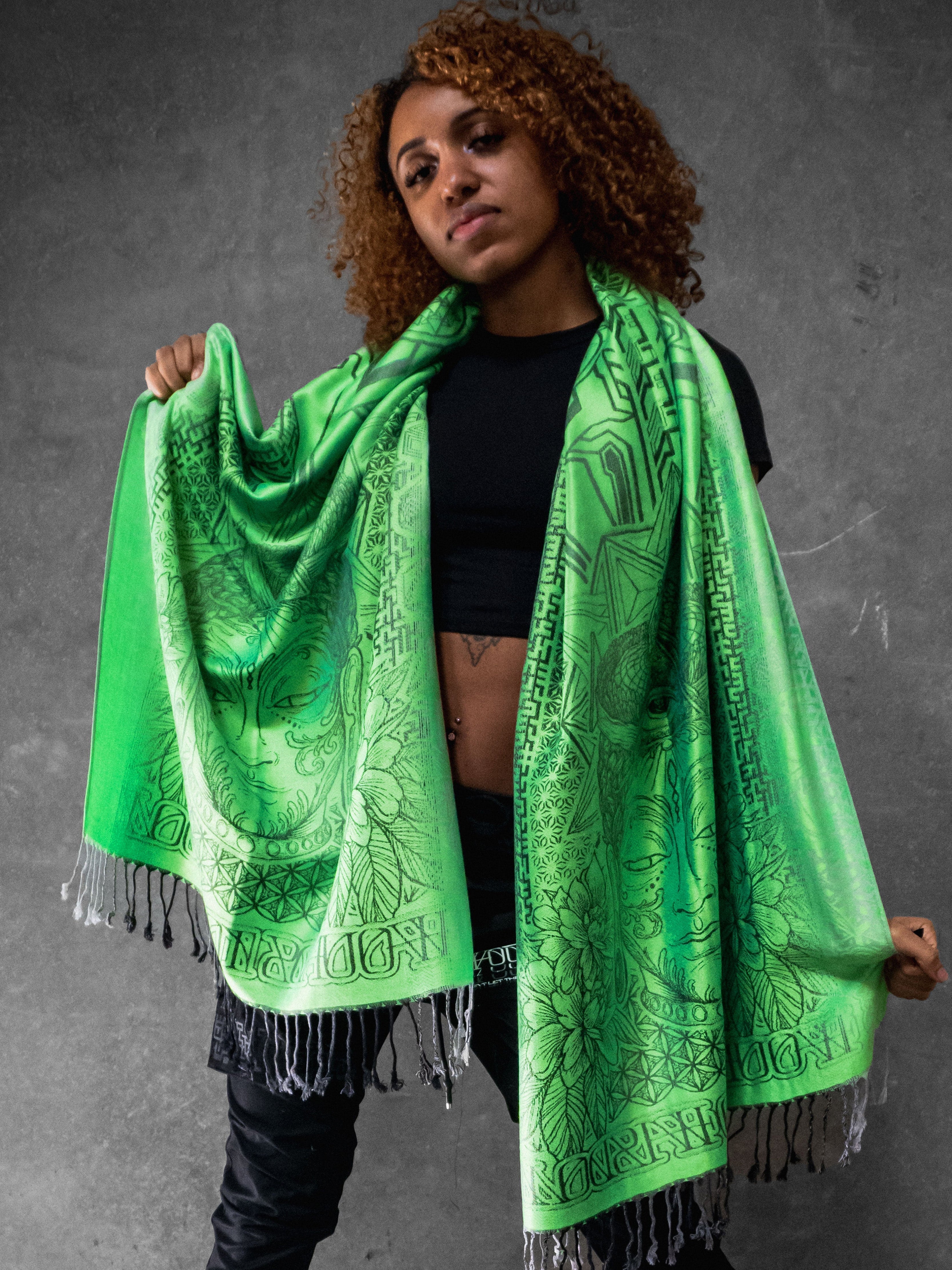 WOUNDS TO WISDOM ✦  UV Gradient Festival Shawl