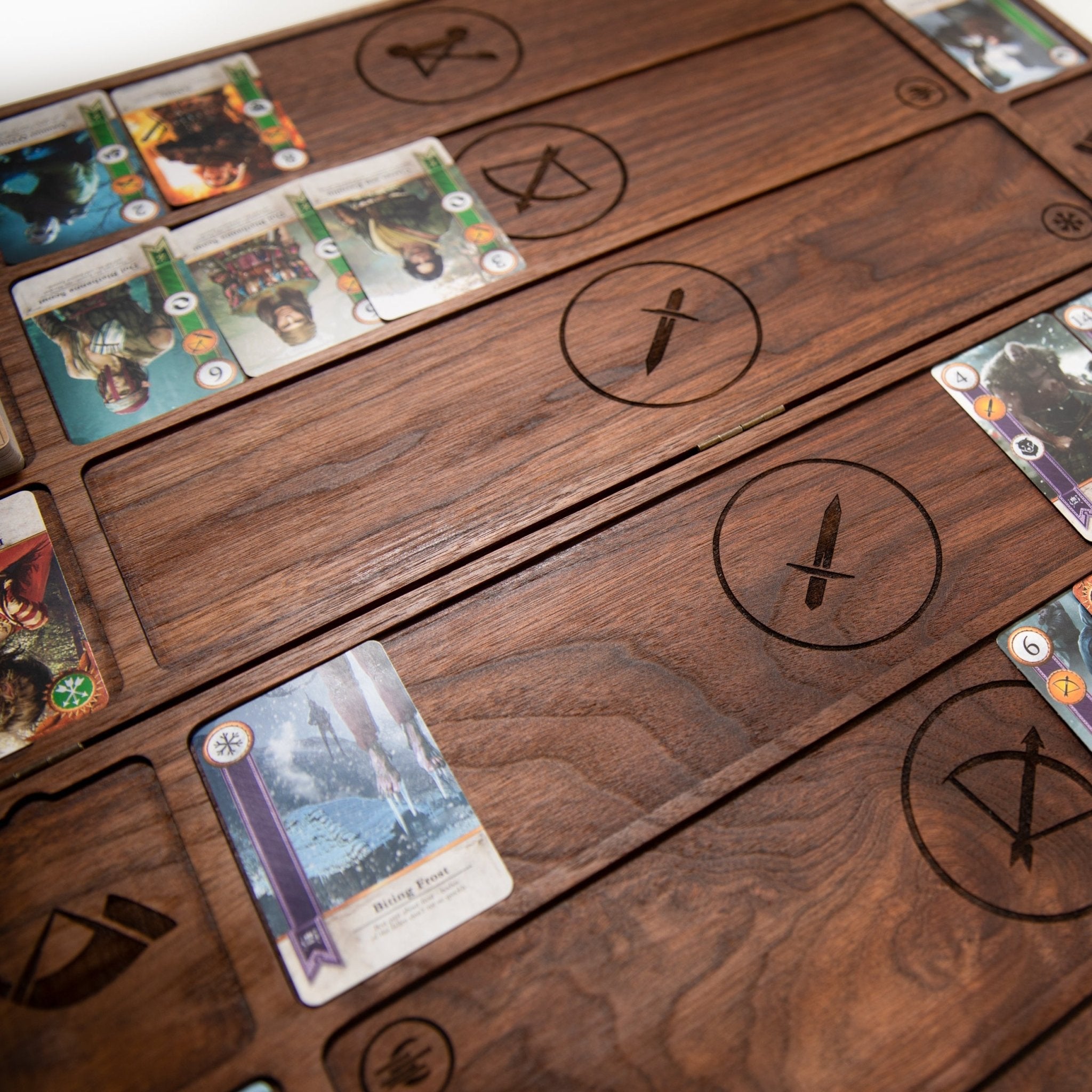 Gwent Board - Witcher Card Game - Genuine Hardwoods - STAND OUT FLEXSARAH