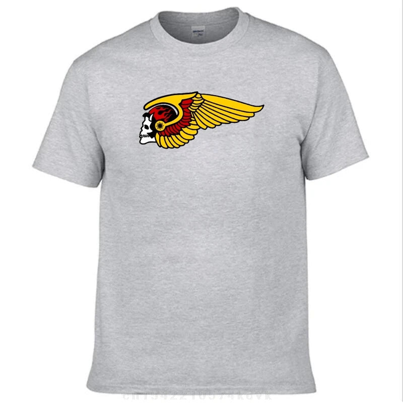 H-Helles T-Shirt Summer Popular Logo A-Angeles Y2K Casual T-Shirts Cotton Novelty Tshirt For Men Short Sleeve Design Tops - STAND OUT FLEXSARAH