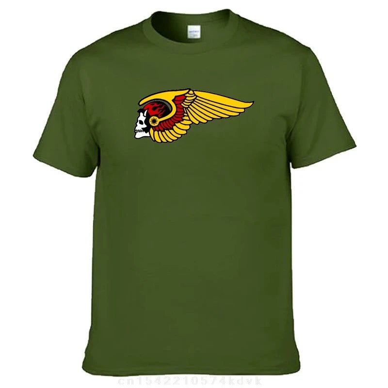 H-Helles T-Shirt Summer Popular Logo A-Angeles Y2K Casual T-Shirts Cotton Novelty Tshirt For Men Short Sleeve Design Tops - STAND OUT FLEXSARAH