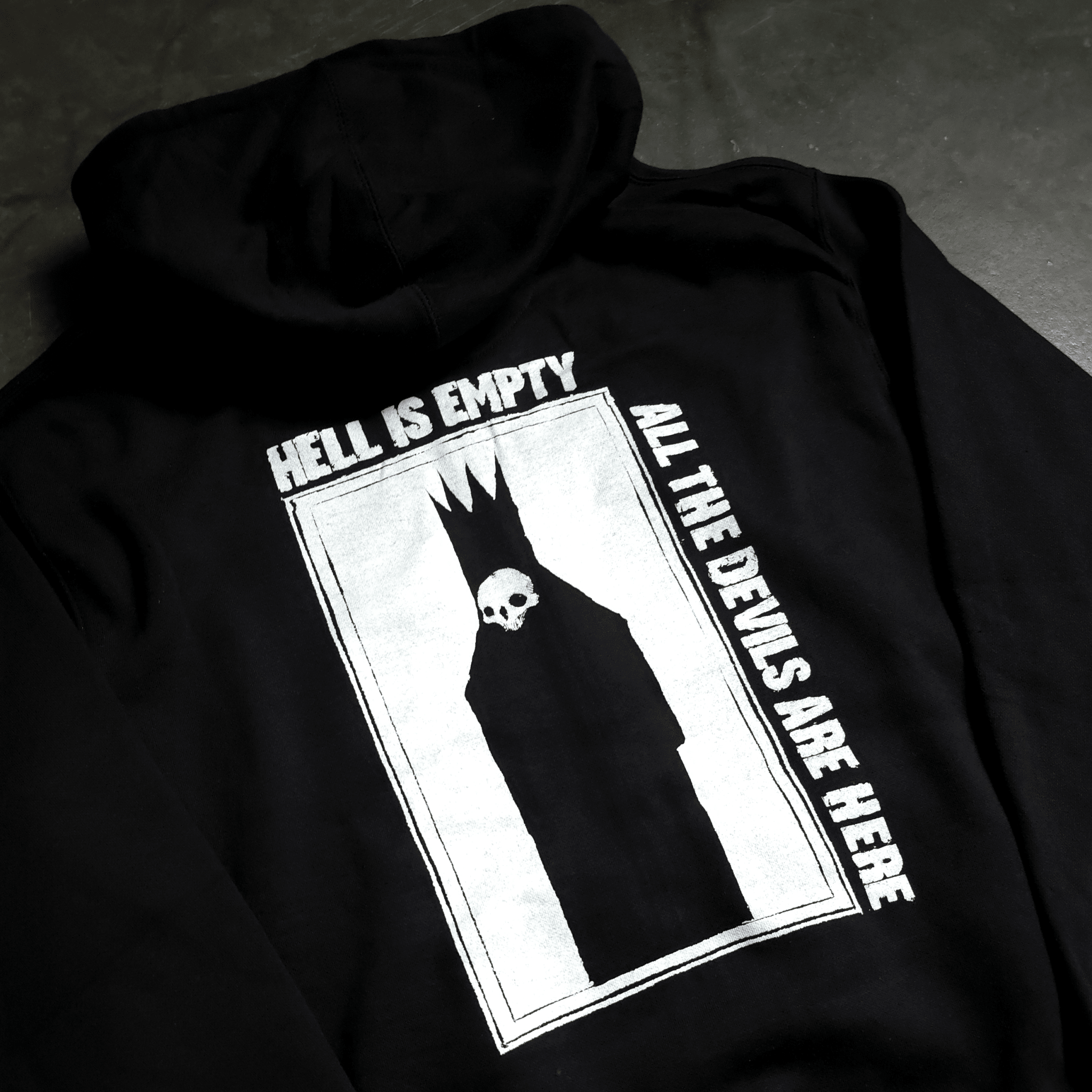 Hell is Empty Zip Up Hoodie - STAND OUT FLEXSARAH